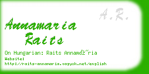 annamaria raits business card